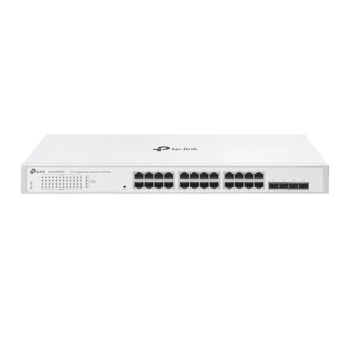 Switch TP-Link cu 24 de porturi, 24× 10/100/1000 Mbps RJ45 Ports (Auto- Negotiation/Auto MDI/MDIX), capacitate switch 56 Gbps, dimensiuni (440× 180×44 mm) Switch TP-Link cu 24 de porturi
