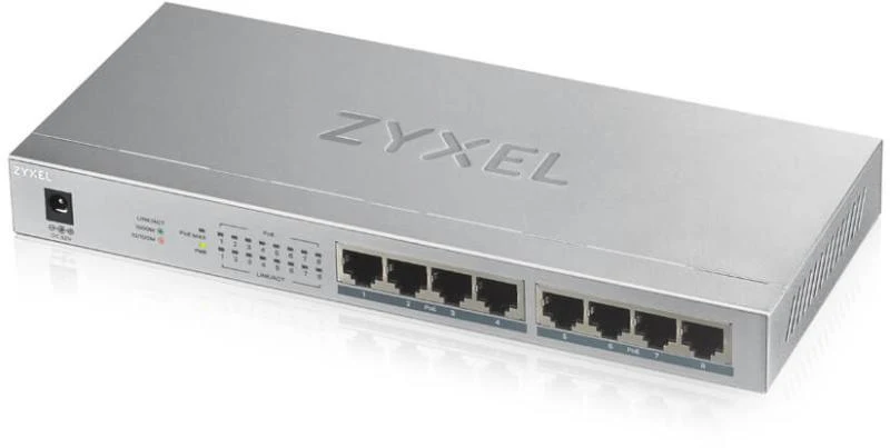 Switch Zyxel GS1008-HP, 8 Port, 10/100/1000 Mbps Switch Zyxel GS1008-HP, 8 Port, 10/100/1000 Mbps