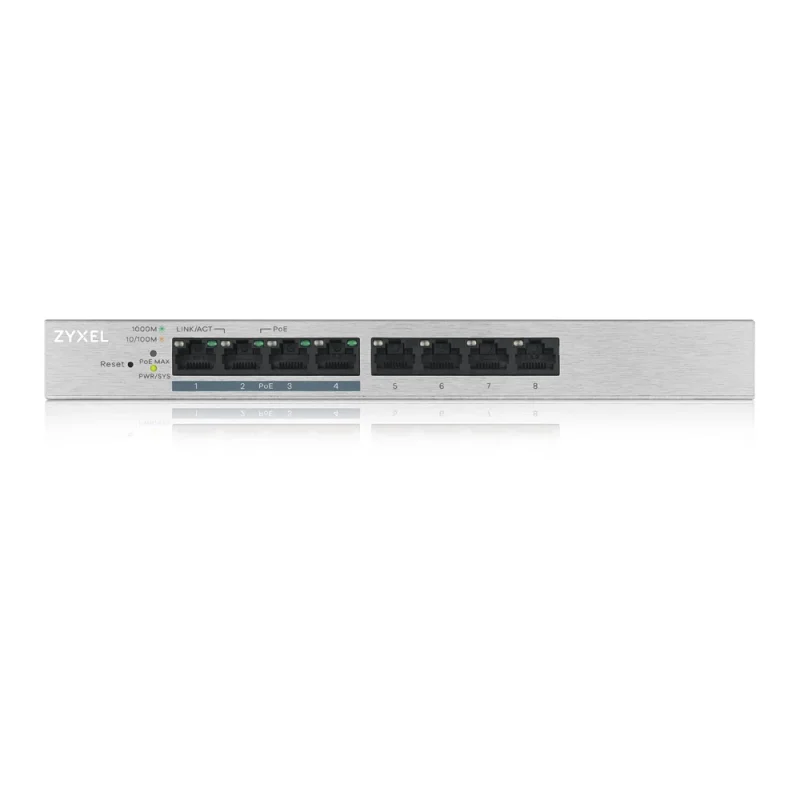 ZYXEL GS1200 8-Port Web Managed PoE Gigabit Switch