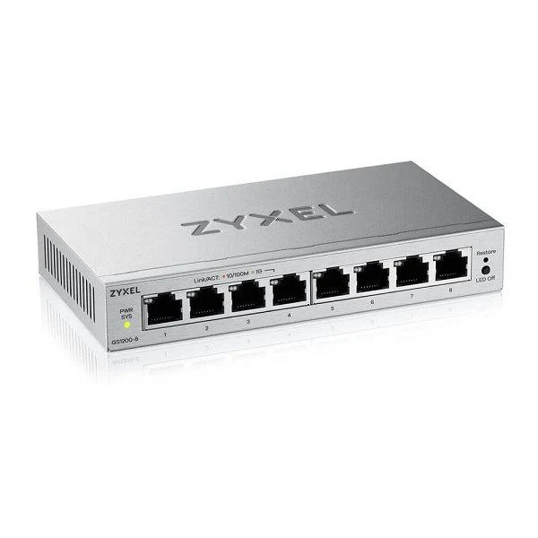 ZYXEL GS1200v3 8-Port GbE Web Managed Switch ZYXEL GS1200v3 8-Port GbE Web Managed Switch