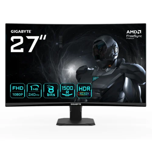 Monitor Gaming GIGABYTE GS27FC2, 27", 1920 x 1080 pixeli, Black, 2 ani Garantie