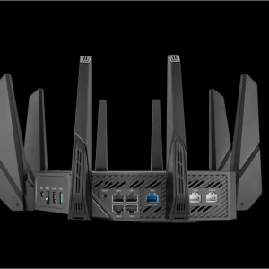 Router wireless ASUS ROG Rapture GT-AXE16000, WIFI 6E, Mesh, Quad-Band