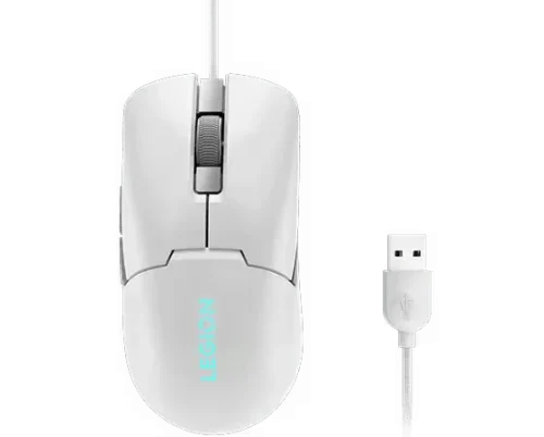 Mouse Gaming Lenovo Legion M300s, 8000 DPI, Alb