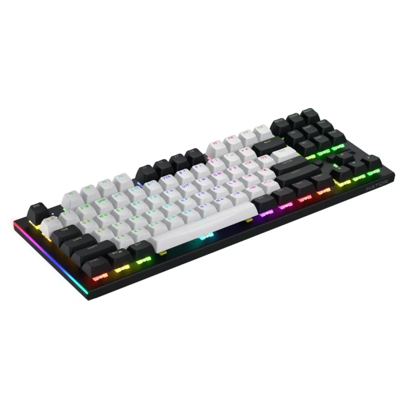 Tastatura Mecanica Gaming Hator Gravity TKL, RGB, USB, negru