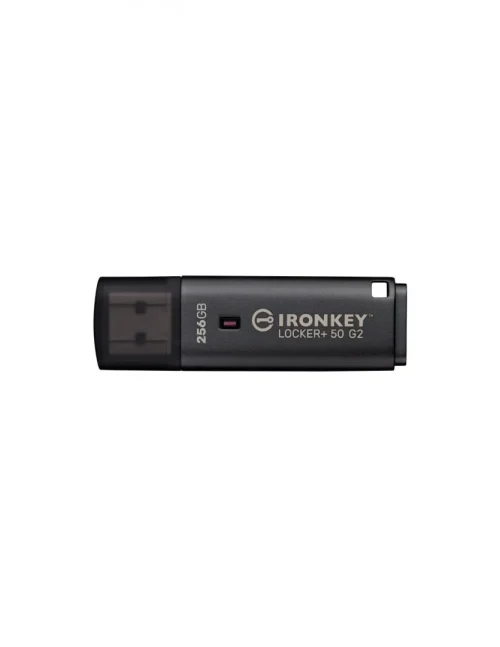 Memorie USB Kingston IronKey Locker+ 50 G2 256 GB, USB Type-A, Negru