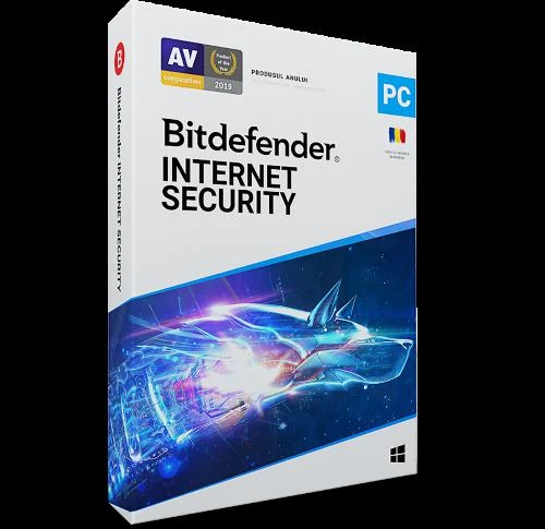 Licenta retail Bitdefender Internet Security - protectie completapentru Windows, valabila pentru 1 an, 1 dispozitiv, new