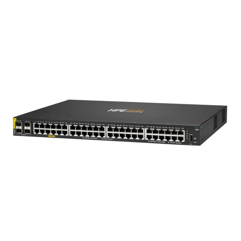 HPE Aruba Networking CX 6100 48G Class4 PoE 4SFP+ 370W Switch HPE Aruba Networking CX 6100 48G Class4 PoE 4SFP+ 370W Switch