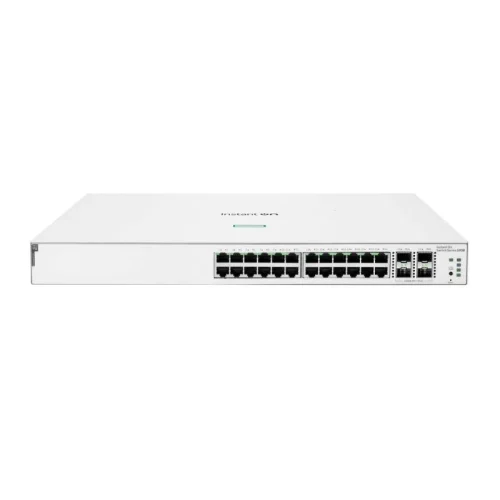 HPE Networking Instant On Switch 24p Gigabit CL4 PoE 4p SFP+ 195W 1930 HPE Networking Instant On Switch 24p Gigabit CL4 PoE 4p SFP+ 195W 1930