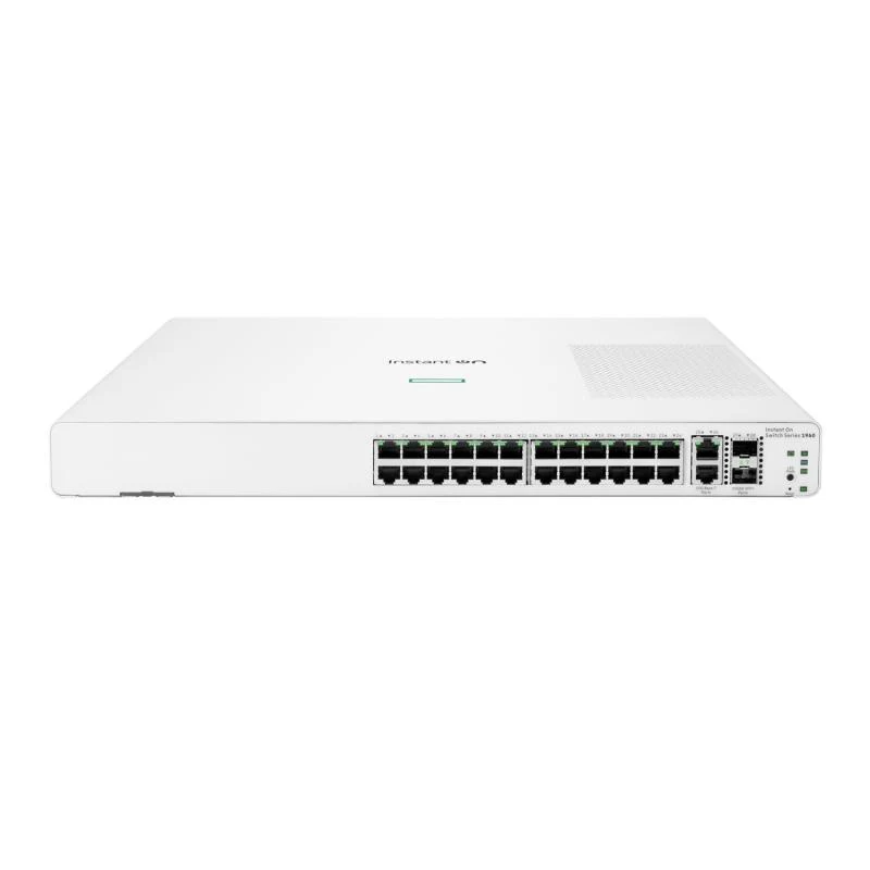 HPE Networking Instant On Switch 24p Gigabit 2p 10GBT 2p SFP+ 1960 HPE Networking Instant On Switch 24p Gigabit 2p 10GBT 2p SFP+ 1960