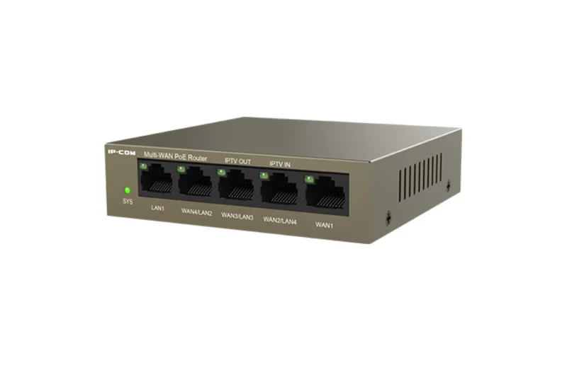 IP-COM 5 PORT CLOUD MANAGED POE ROUTER, M20-POE, Dimensiuni: 100*100* 26mm, Capacitate clienti: 150, NAT (Static IP) 940Mbps/930Mbps, NAT(DHCP) 941Mbps/932Mbps, NAT(PPPoE) 914Mbps/924Mbps, AP Management: 16, VLAN: 4, Procesor Dual core 1.0Ghz, RAM: 128Mb, Flash: 16Mb, Interfata: 5 x GE (Max 4 WAN