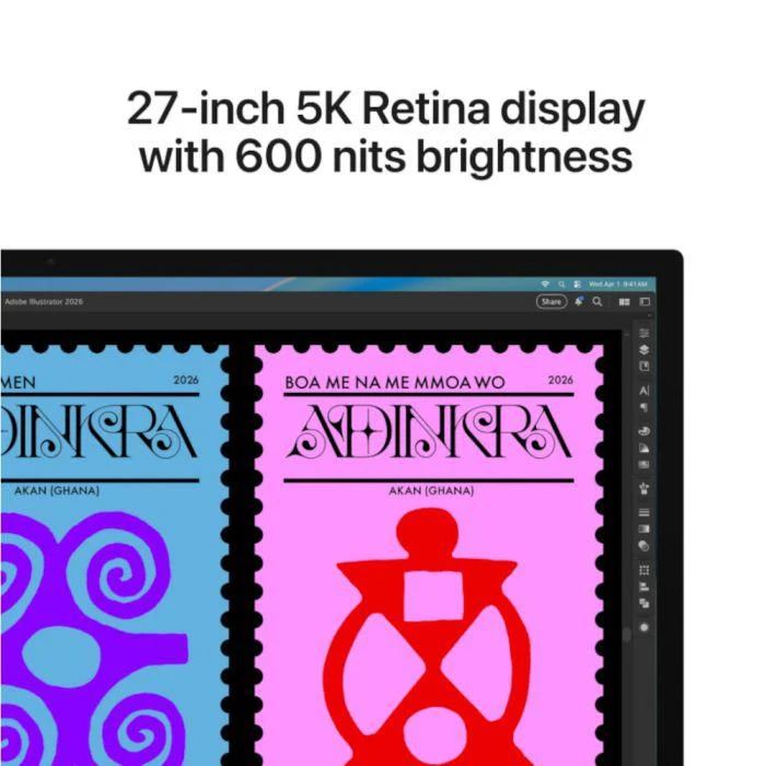 Apple Studio Display - 27" Retina 5K - Standard Glass with Tilt and Height - Adjustable