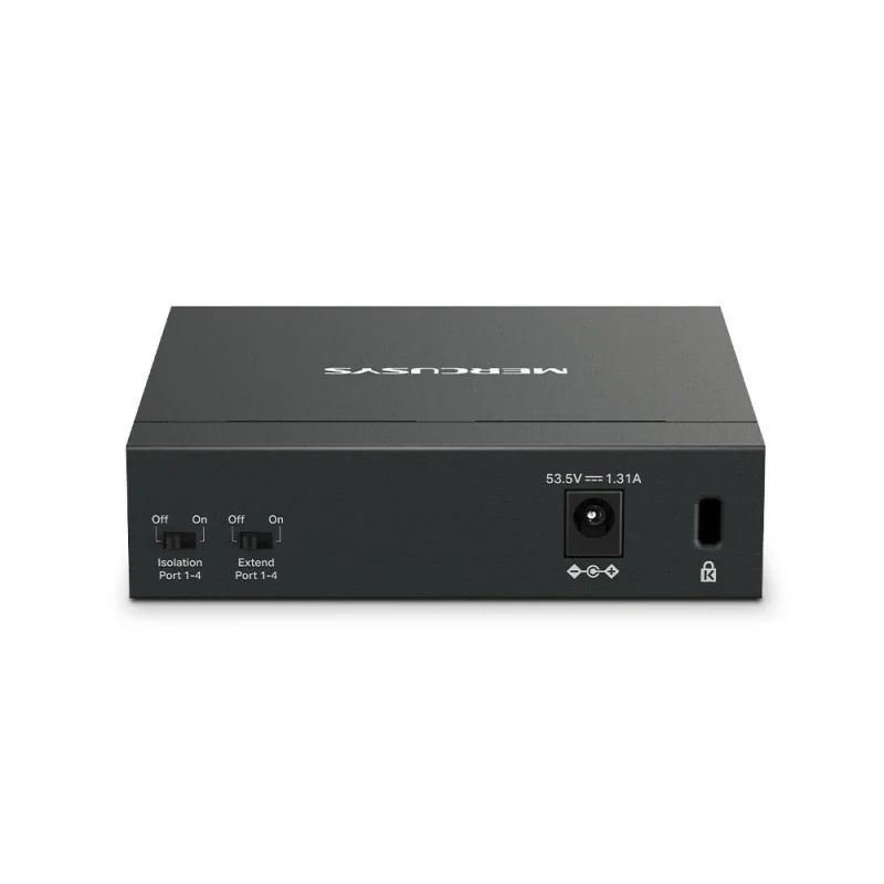 MERCUSYS DESKTOP SWITCH 5PORT MS105GP POE, Interfata: 5 x 5× 10/100/1000 Mbps RJ45 ports, 4 x POE, PoE Power Budget: 65 W, Standarde si protocoale: IEEE 802.3x Flow Control, dimensiuni: 99.8*98*25mm, MERCUSYS DESKTOP SWITCH 5PORT MS105GP POE, Interfata: 5 x 5× 10/100/1000 Mbps RJ45 ports, 4 x POE, PoE Power Budget: 65 W, Standarde si protocoale: IEEE 802.3x Flow Control, dimensiuni: 99.8*98*25mm,