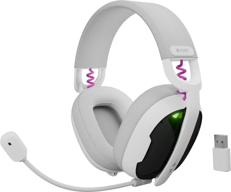 Casti wireless Fury Fukiya F6 Casti HEAD-BAND Fury Fukiya F6, Wireless, Alb