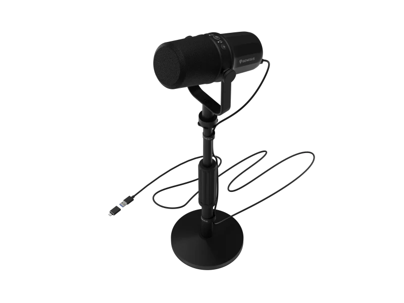 Microfon Genesis Radium 750D, tip Cardioid, USB Microfon Genesis Radium 750D, tip Cardioid, USB
