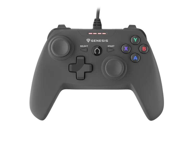 Controller cu fir Genesis Mangan P58, interfata USB, numar butoane 12, lungime cablu 180 cm, compatibilitate PC, PS3, negru