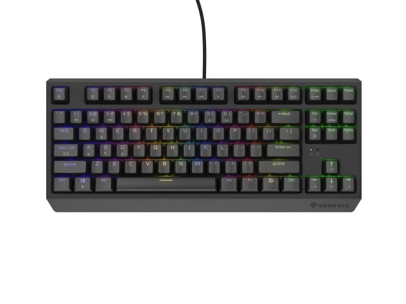 Tastatura Mecanica Gaming Genesis Thor 230 TKL, RGB, USB, Negru