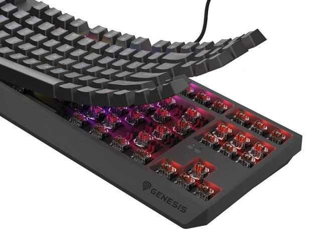 Tastatura Mecanica Gaming Genesis Thor 230 TKL, RGB, USB, negru