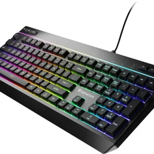 Tastatura gaming cu fir Genesis RHOD Tastatura Gaming Genesis Rhod 530, Rgb, Usb, Negru