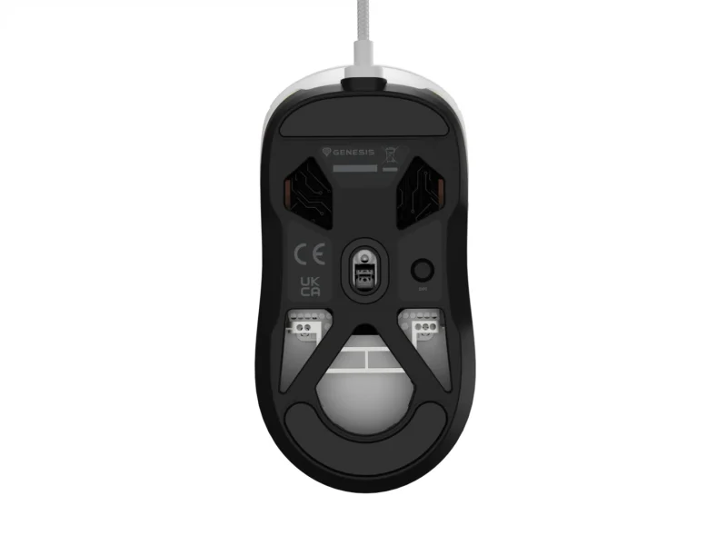 Mouse Gaming GENESIS Krypton 660, 12000 DPI, Alb
