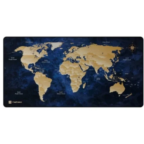 Mousepad Gaming Natec World Deep XL, 800 x 400 mm, Albastru