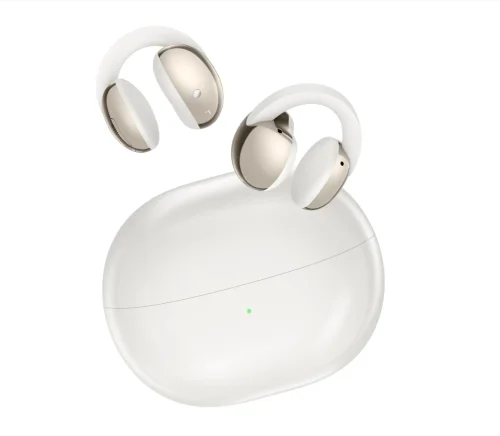 Casti Open-Ear TCL Crystal Clip, True Wireless, Bluetooth, IPX4 ,Autonomie 36 ore, White Gold