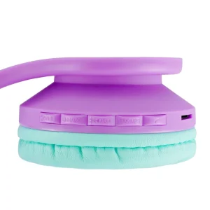 PowerLocus Casti pentru copii, Wireless, P1 Teal Purple