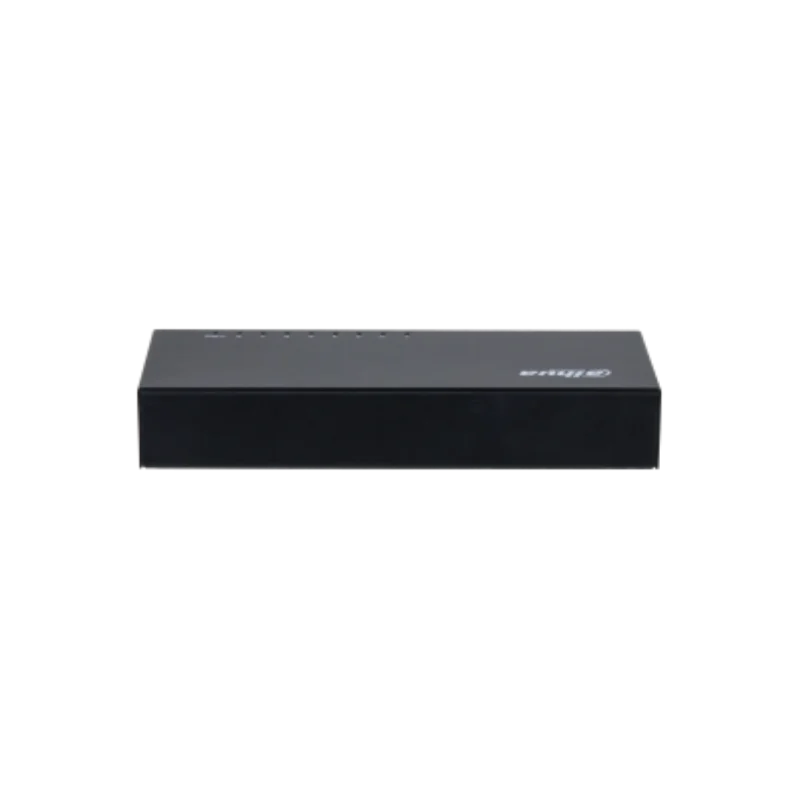 Switch Dahua PFS3008-8GT; 8 ports 10/100/1000Mbps; 186mm×106mm×33mm; Common Mode 4KV; Differential Mode 0.5KV; Greutate: 508g; Switch Dahua PFS3008-8GT; 8 ports 10/100/1000Mbps; 186mm×106mm×33mm; Common Mode 4KV; Differential Mode 0.5KV; Greutate: 508g;