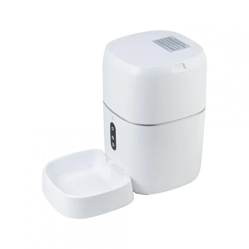 Hranitoare inteligenta de mancare PNI MyPet PT033PF pentru animale de casa, WiFi, 3 litri, programabil din aplicatia dedicata Tuya Smart, integrare in scenarii si automatizari smart cu alte produse compatibile Tuya, Dimensiuni: 205 x 205 x 430 mm, Greutate: 2.200 g, Volum: 3l, Alimentare: DC 5V 1A Hranitoare inteligenta de mancare PNI MyPet PT033PF pentru animale de casa, WiFi, 3 litri, programabil din aplicatia dedicata Tuya Smart, integrare in scenarii si automatizari smart cu alte produse compatibile Tuya, Dimensiuni: 205 x 205 x 430 mm, Greutate: 2.200 g, Volum: 3l, Alimentare: DC 5V 1A