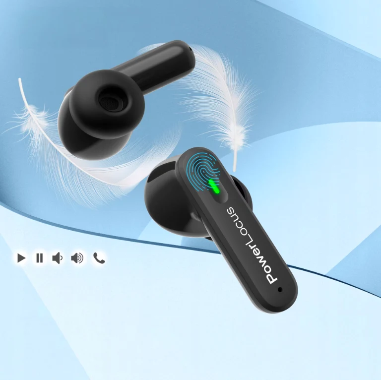 PowerLocus Casti True Wireless Bluetooth Fit ANC Black