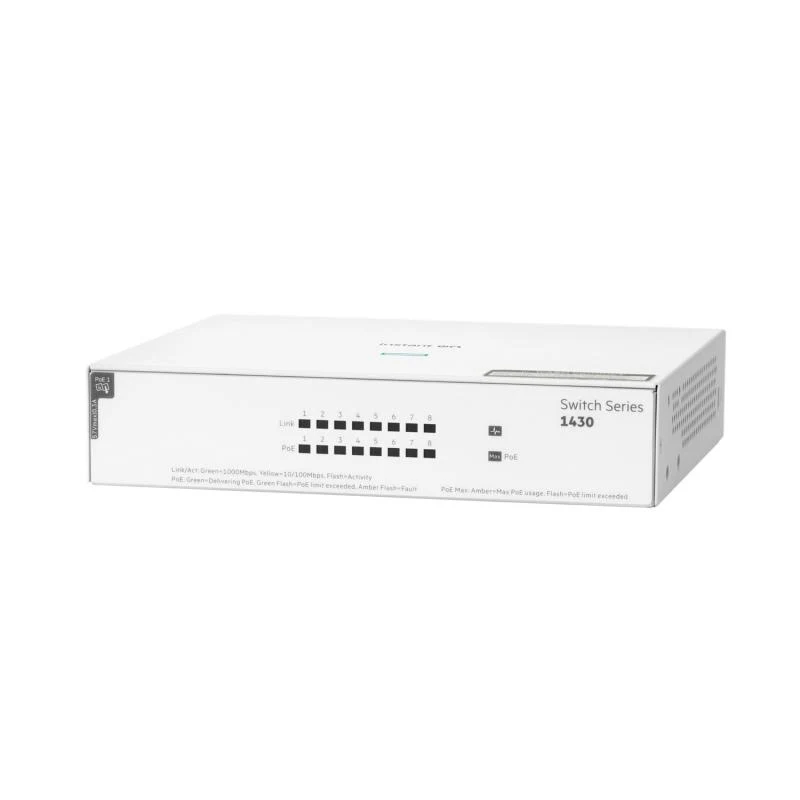 HPE Networking Instant On Switch 8p Gigabit CL4 PoE 64W 1430 HPE Networking Instant On Switch 8p Gigabit CL4 PoE 64W 1430