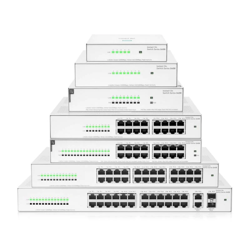 HPE Networking Instant On Switch 16p Gigabit CL4 PoE 124W 1430 HPE Networking Instant On Switch 16p Gigabit CL4 PoE 124W 1430