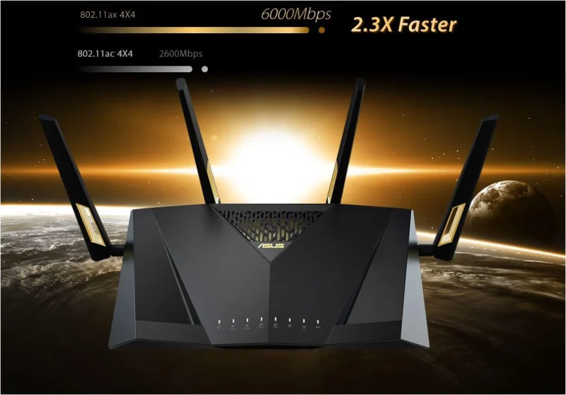 Router wireless ASUS RT-AX88U Pro, WIFI 6, Mesh, Dual Band Router wireless ASUS RT-AX88U Pro, WIFI 6, Mesh, Dual Band