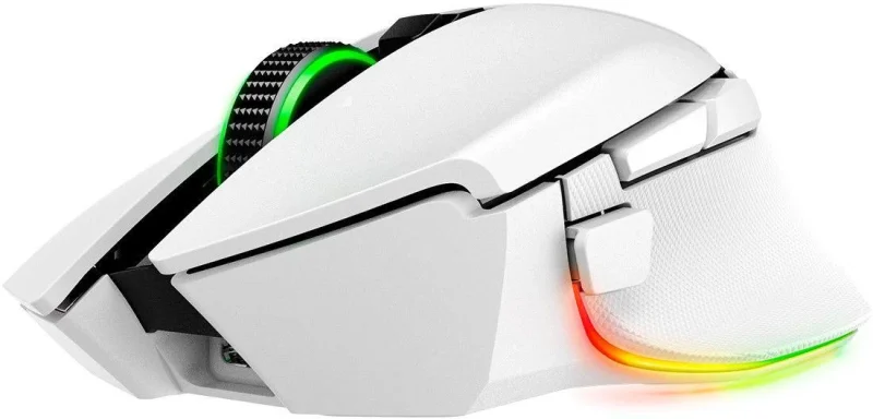 Mouse Gaming Wireless Razer Basilisk V3 Pro 35K, 35000 DPI, Alb