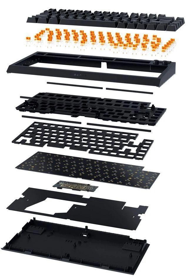 Tastatura Mecanica Gaming Razer BlackWidow V4 75%, RGB, USB, Negru
