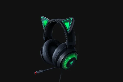 Casti Gaming Head-band Razer Kraken Kitty Edition, Wired, noise-canceling, Negru