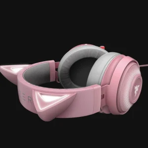Casti Gaming Head-band Razer Kraken Kitty, Wired, noise-canceling, Roz