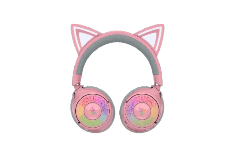 Casti Gaming Head-band Razer Kraken Kitty V3 Pro, Wireless/Wired, Roz