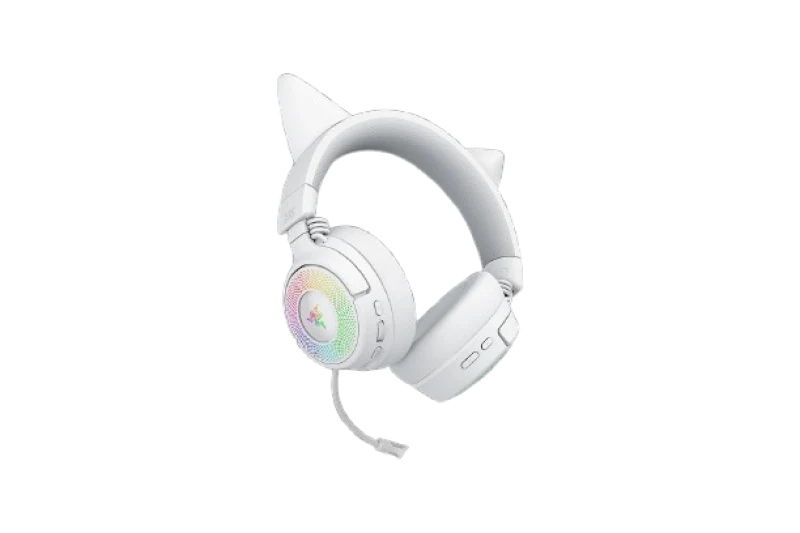 Casti Gaming Head-band Razer Kraken Kitty V3 Pro, Wireless/Wired, Alb