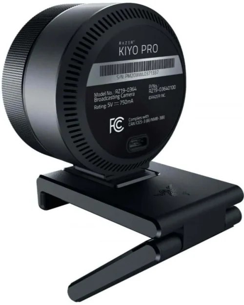 Camera Web Razer Kiyo Pro, 2.1 MP, rezolutie video Full HD, USB 2.0, Negru
