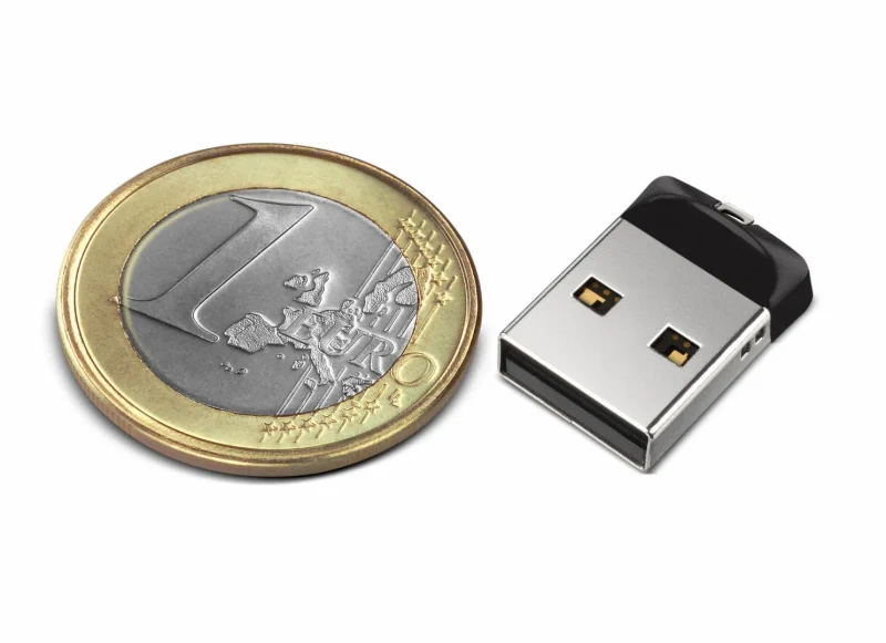 Memorie USB SanDisk Cruzer Fit 64 GB, USB 2.0, Negru