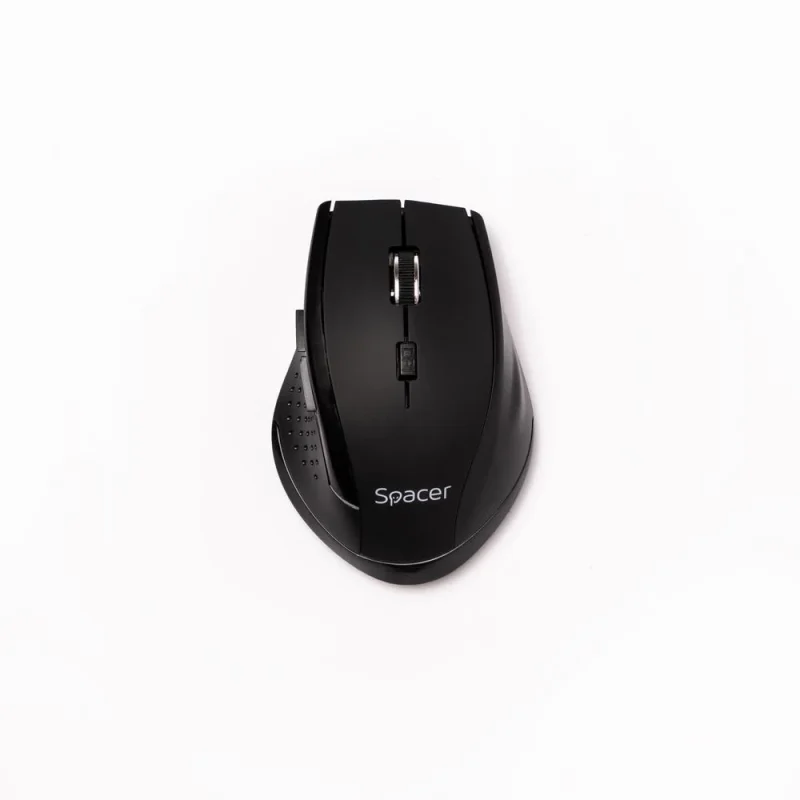 Mouse Wireless SPACER SPMO-W02, 1600 dpi, Negru