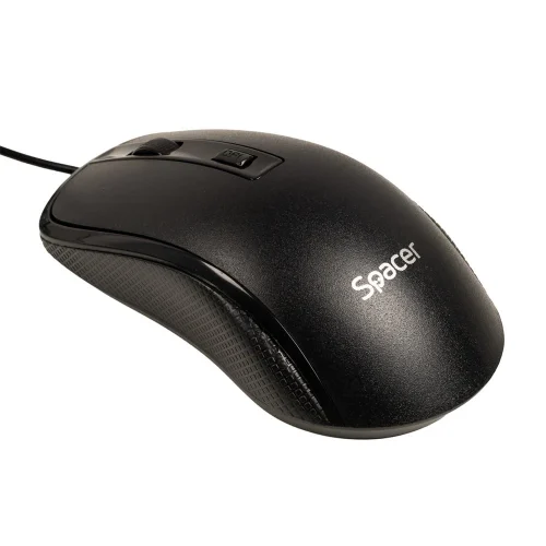 Kit Wired tastatura si mouse SPACER SPOK-WD-02, taste numerice, Negru