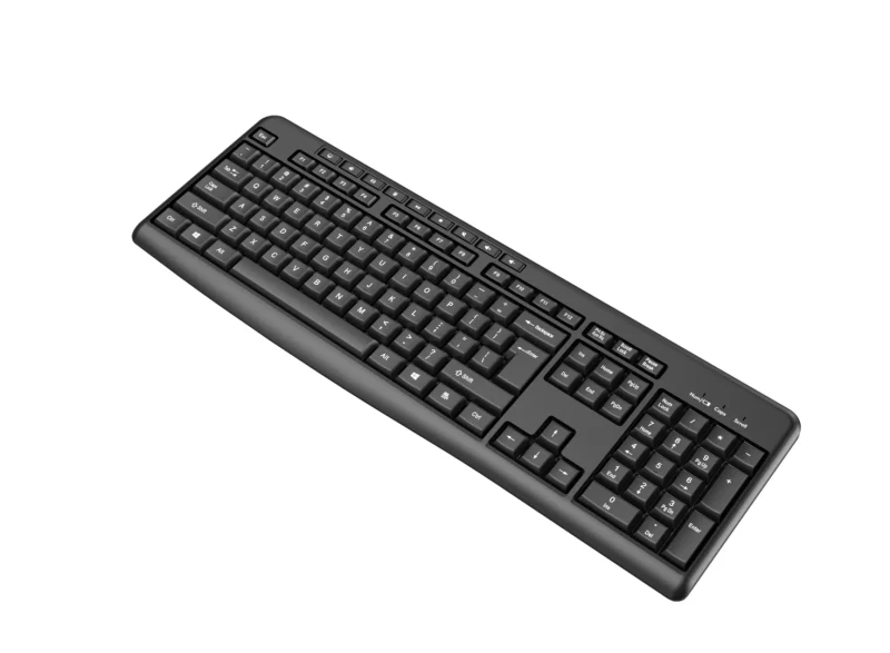 Tastatură wireless 2.4G SRXK-SKB706W, Tastatură: cu rând independent de taste multimedia, Mod Wireless: 2.4G, Număr taste: 104 + 9 taste rapide, Material: ABS, Culoare: Negru, Chipset: Huntersun, Tip interfață: USB, Dimensiune: 442*152*25mm ; 440g, Baterie: 1*AAA (nu este inclusă) Tastatură wireless 2.4G SRXK-SKB706W, Tastatură: cu rând independent de taste multimedia, Mod Wireless: 2.4G, Număr taste: 104 + 9 taste rapide, Material: ABS, Culoare: Negru, Chipset: Huntersun, Tip interfață: USB, Dimensiune: 442*152*25mm ; 440g, Baterie: 1*AAA (nu este inclusă)