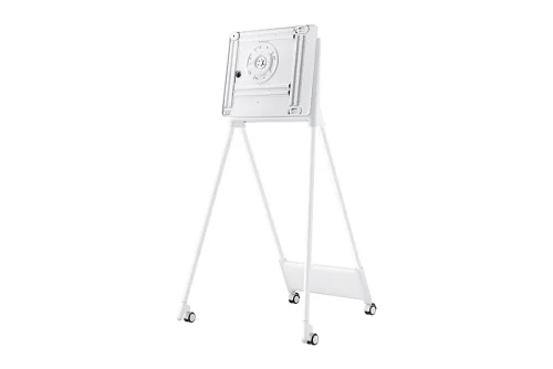 Stand mobil de podea Samsung, compatibil Samsung Flip 55", rotatie 90°, VESA 400x400, dimensiuni 835x1631.1x850.6mm, alb, garantie 3 ani