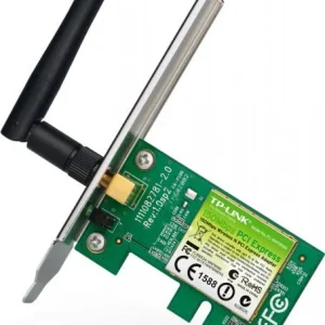 Adaptor wireless TP-Link, N150, PCI-E, 1 antena detasabila