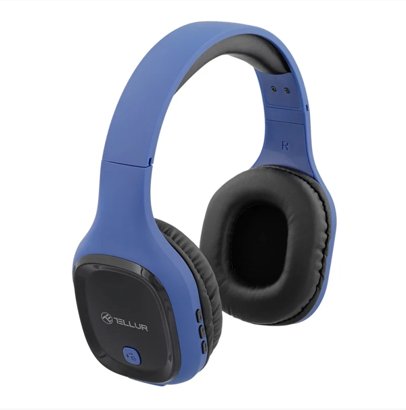 Casti Head-band Tellur Pulse, Wireless/Wired, Albastru