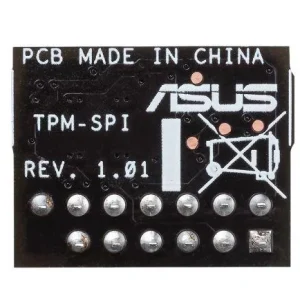 ASUS TPM-SPI Securely Sore Key Windows 11 Improve your Computer's Security The TPM-SPI card securely store keys, digital certificates, passwords, and data. It helps enhance the network security, protects digital identities, and ensures platform integrity. Designed with 14-1 pin and SPI interface