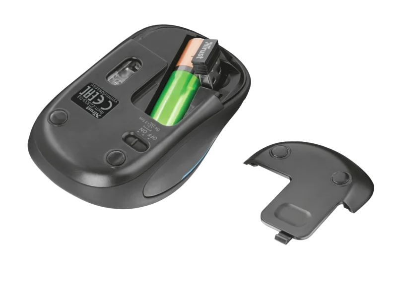 Mouse Wireless Trust Yvi FX, 1600 dpi, negru Mouse Wireless Trust Yvi FX, 1600 dpi, negru