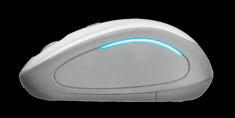 Mouse Wireless Trust Yvi FX, 1600 dpi, Alb Mouse Wireless Trust Yvi FX, 1600 dpi, Alb