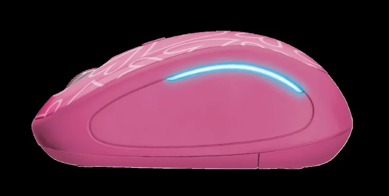 Mouse Wireless Trust Yvi FX, 1600 dpi, roz Mouse Wireless Trust Yvi FX, 1600 dpi, roz